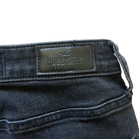 Abercrombie & Fitch Ultra High-Rise Super Skinny Black Stretch Skinny Jeans sz 1 - Picture 6 of 8